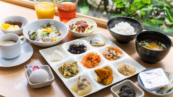 【沖縄Daysポイント10倍】沖縄料理を含む和洋朝食ブッフェ付プラン